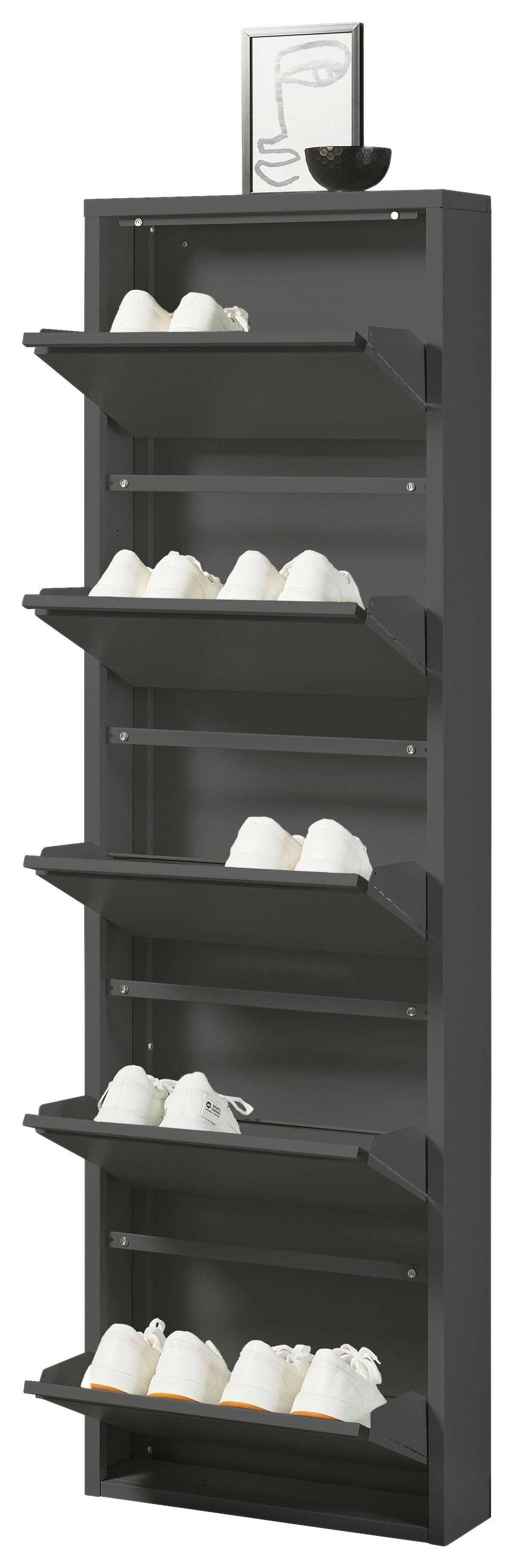 Schuhkipper Bert Anthrazit - Anthrazit, KONVENTIONELL, Metall (51/170/16cm) - Mömax