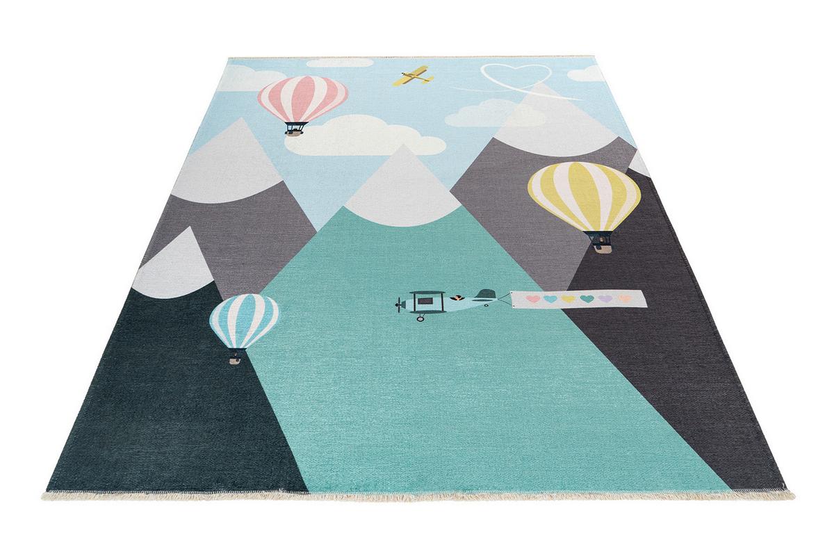 Kinderteppich my Greta Multicolor ca. 115x170cm - Gelb/Rot, Trend, Textil (115/170cm) - Obsession