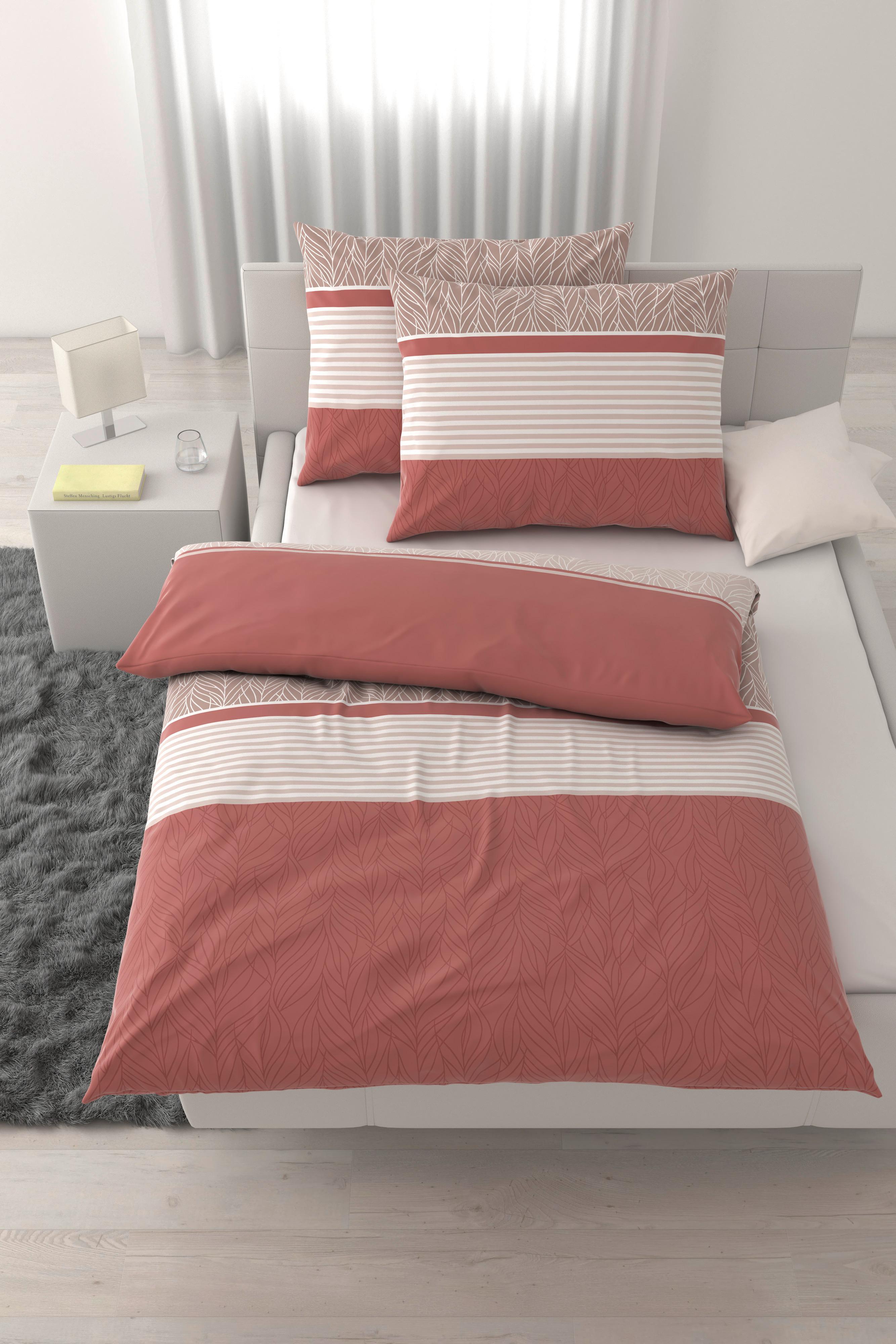 Lenjerie de pat Ronja cca. 2x50x70/200x220 cm - roz antic, textil (200/220cm) - Mömax