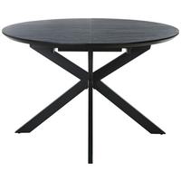 Masa ROTO - gri închis/negru, Modern, metal/material pe bază de lemn (120+40/76/120cm) - Mömax