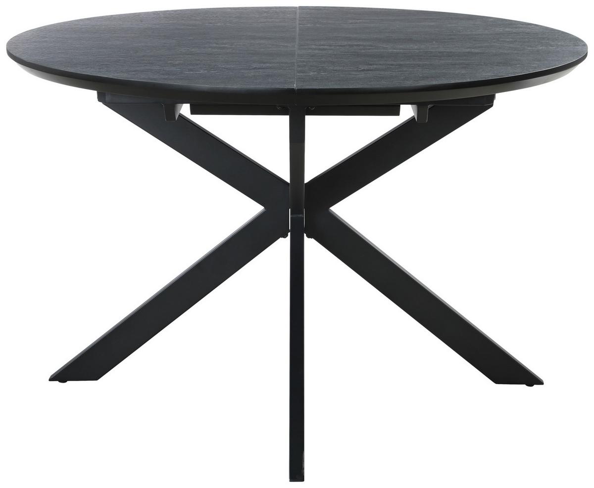 Masa ROTO - gri închis/negru, Modern, metal/material pe bază de lemn (120+40/76/120cm) - Mömax