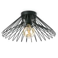 Deckenleuchte Duccio Schwarz max. 22 Watt - Schwarz, Design, Metall (40/40/18cm)