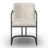 ARMLEHNSTUHL AMARA - Hellgrau/Schwarz, MODERN, Holz/Textil (55/81,5/60cm) - Bessagi Home