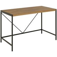 BIURKO BAHAMAS - kolor dębowy/czarny, Design, materiał drewnopochodny/metal (120/60/75cm) - MID.YOU