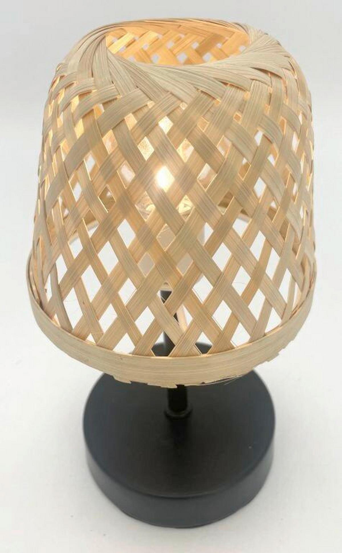 Stimmungsleuchter Noemi Braun/Schwarz - Schwarz/Braun, Holz/Metall (12/20cm)