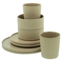 Kombinirani Servis Futuro Sand, 8-Delni - peščene barve, Trend, keramika - Creatable