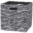 Tárolódoboz Bobby - fekete/fehér, modern, textil (33/33/32cm) - MÖMAX modern living