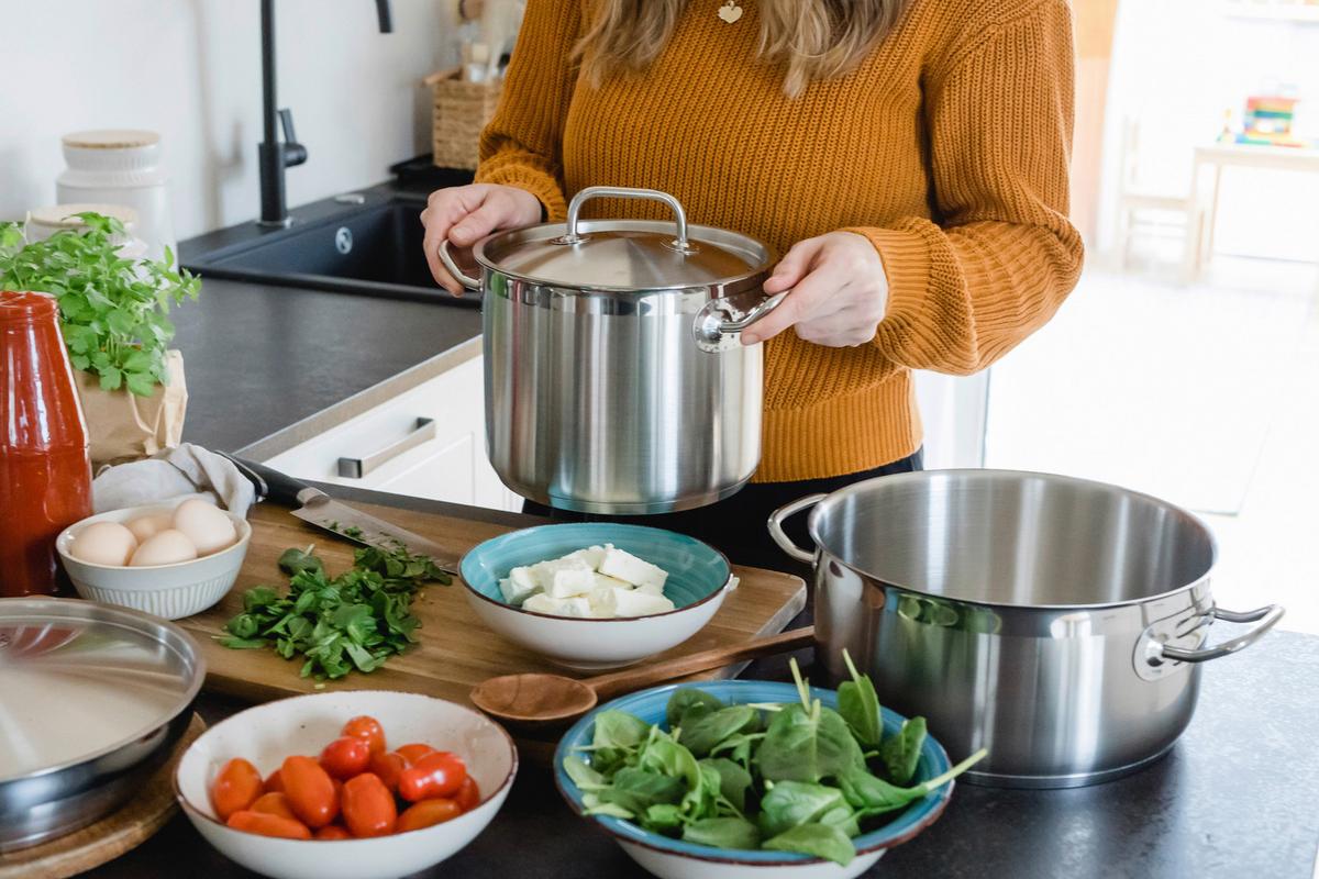 GEMÜSETOPF 317502680131750268013175026801 - Silberfarben, Basics, Metall (20/16,2/28,5cm) - Mäser