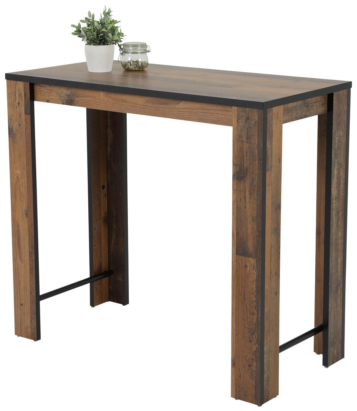 BARTISCH FRIEDA II BT - Dunkelbraun/Schwarz, MODERN, Holzwerkstoff/Metall (120/58/108cm) - MID.YOU