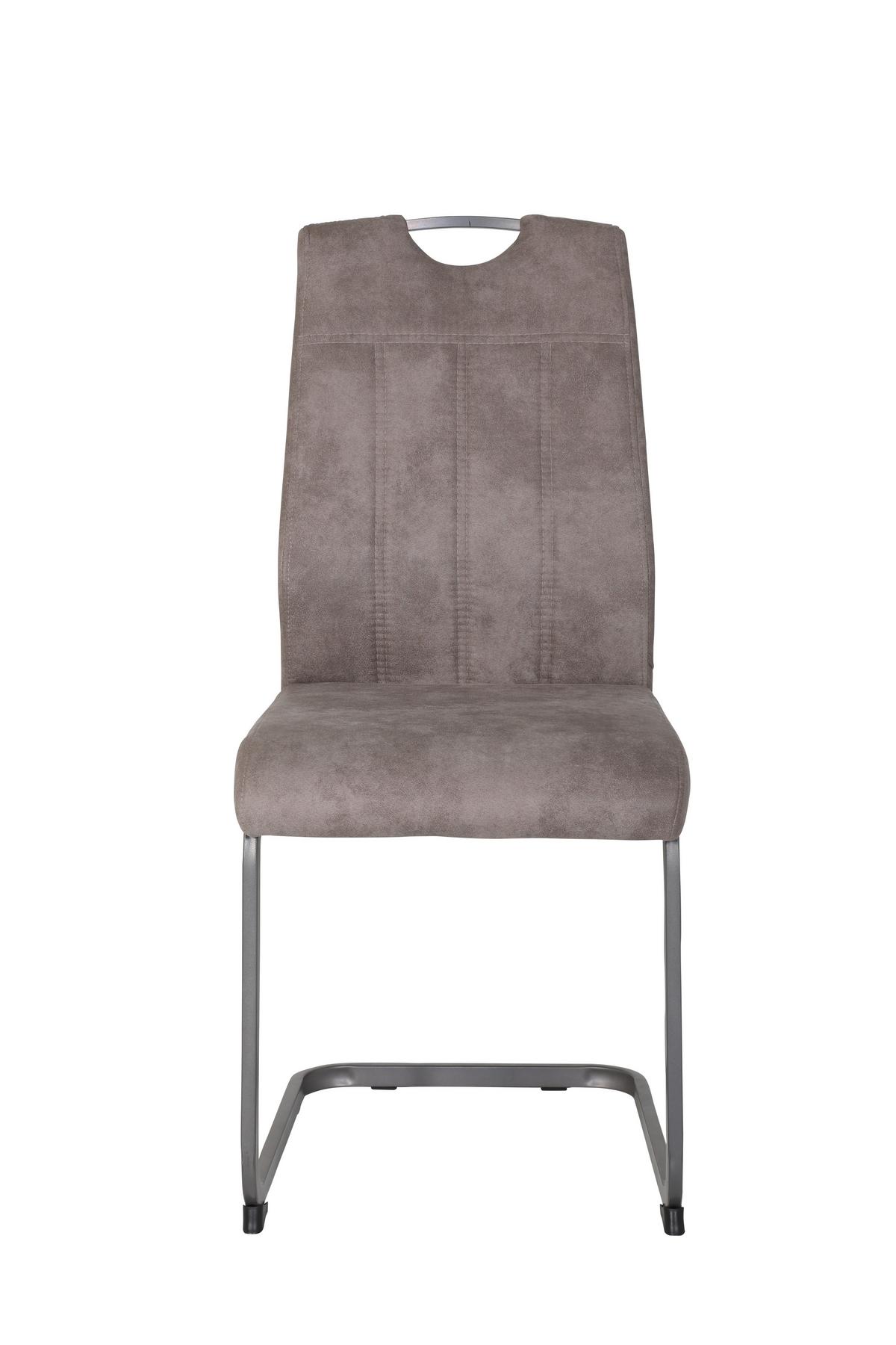 SCHWINGSTUHL-SET CHRISTINA II S 4ER-SET - Grau, MODERN, Textil/Metall (44/61/98cm) - MID.YOU