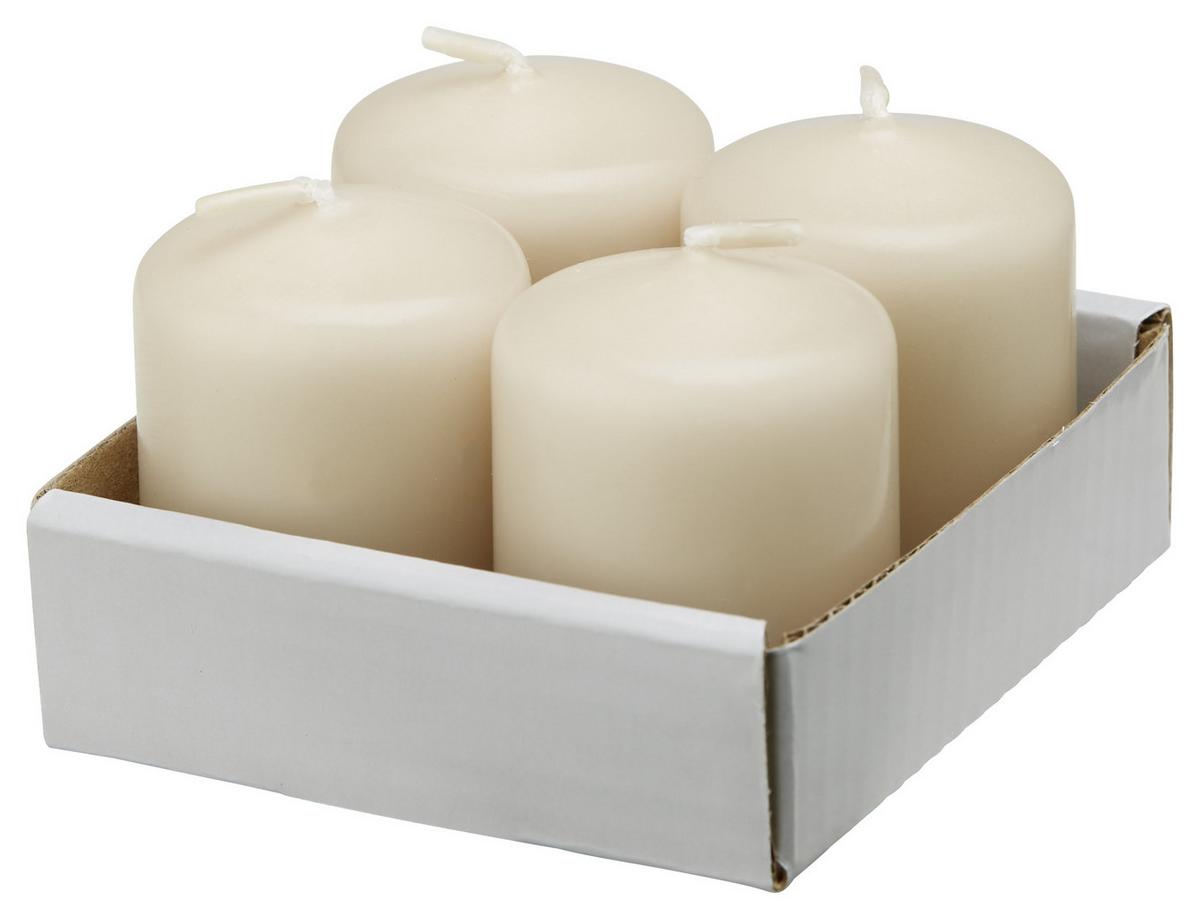 Tömbgyertyaszett Katrinja - sötétbarna/világos rózsaszín, paraffin (3,8/5cm) - Modern Living