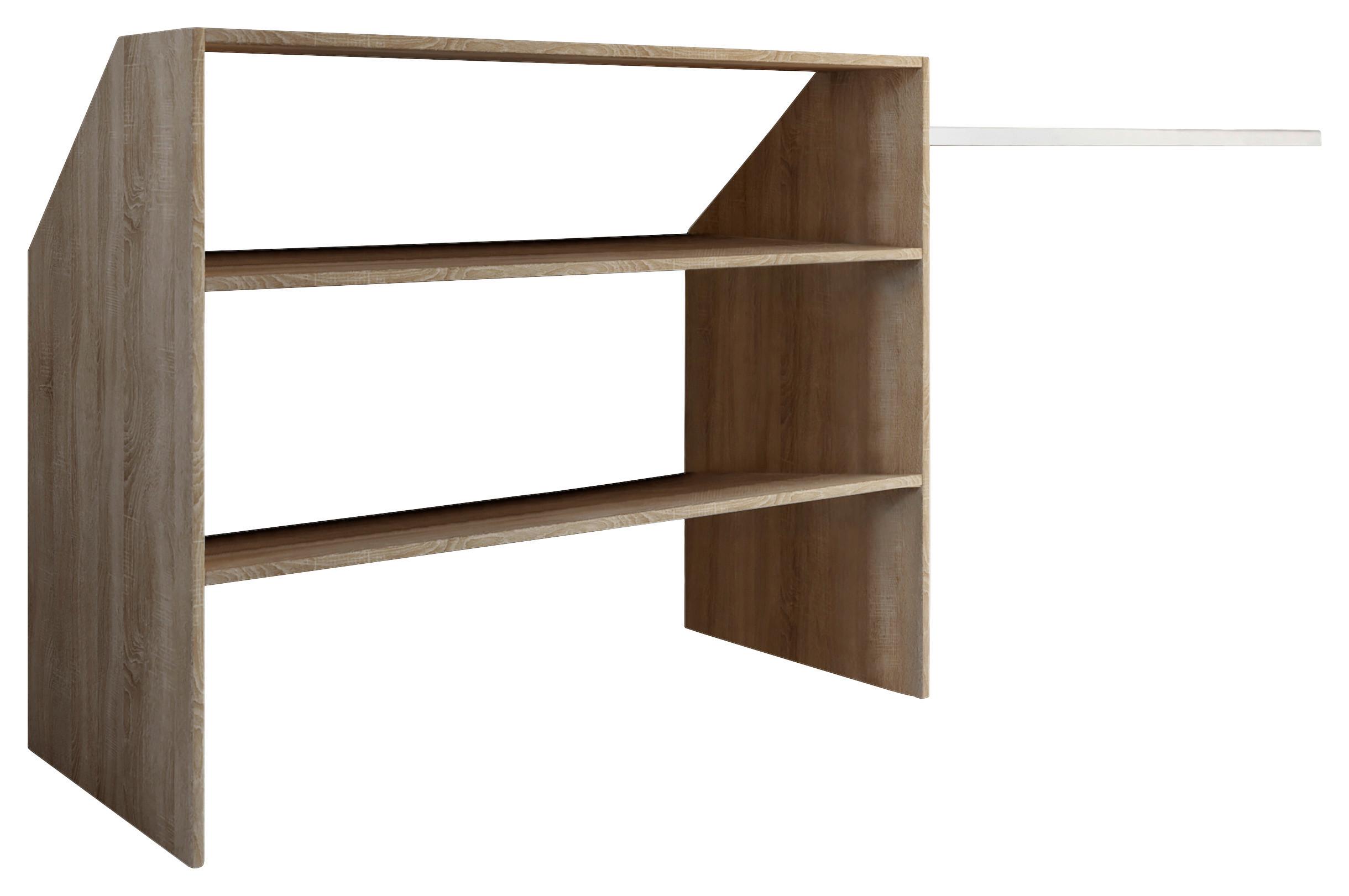 Dachschrägenregal Dacho Sonoma Eiche - Sonoma Eiche, MODERN, Holzwerkstoff (90/100/50cm) - Livetastic