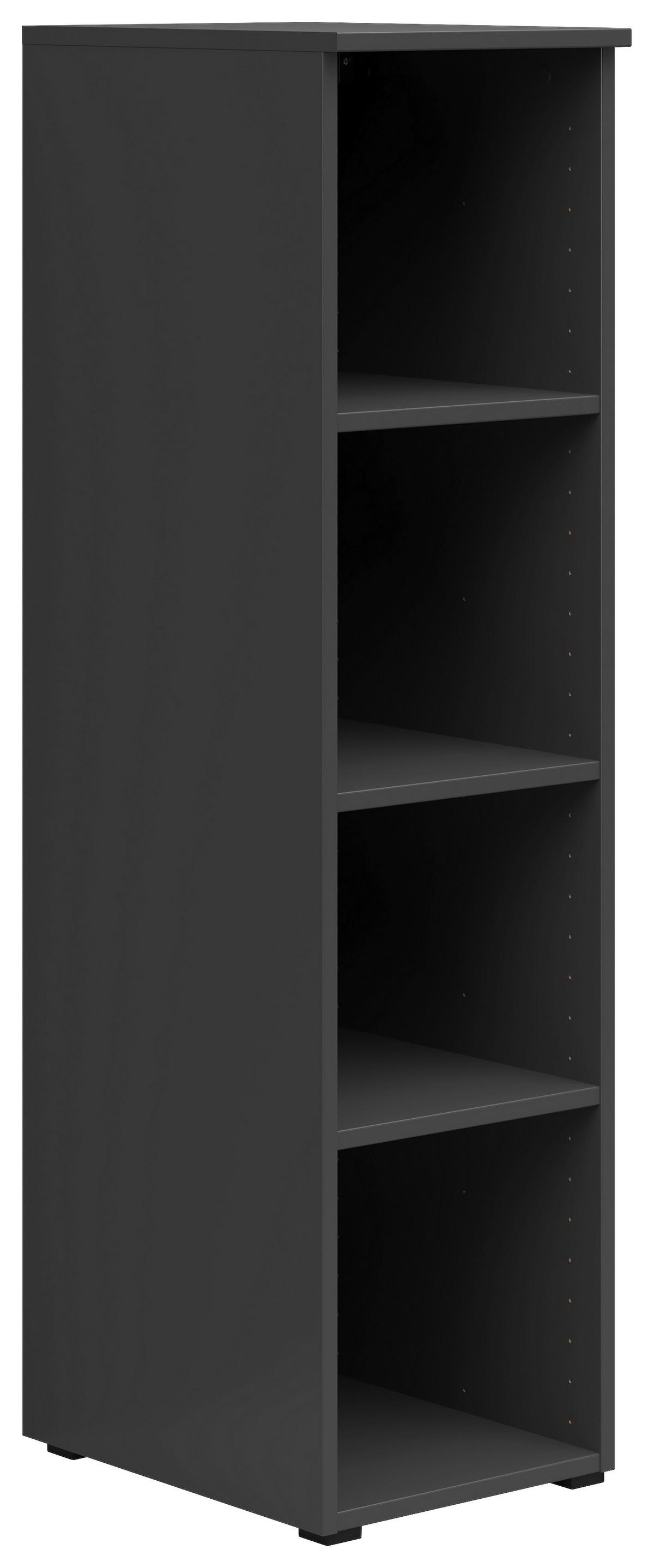 Regal Multistauraum Graphitfarben - Anthrazit/Graphitfarben, Modern, Holzwerkstoff/Kunststoff (30/115/40cm) - Premium Living