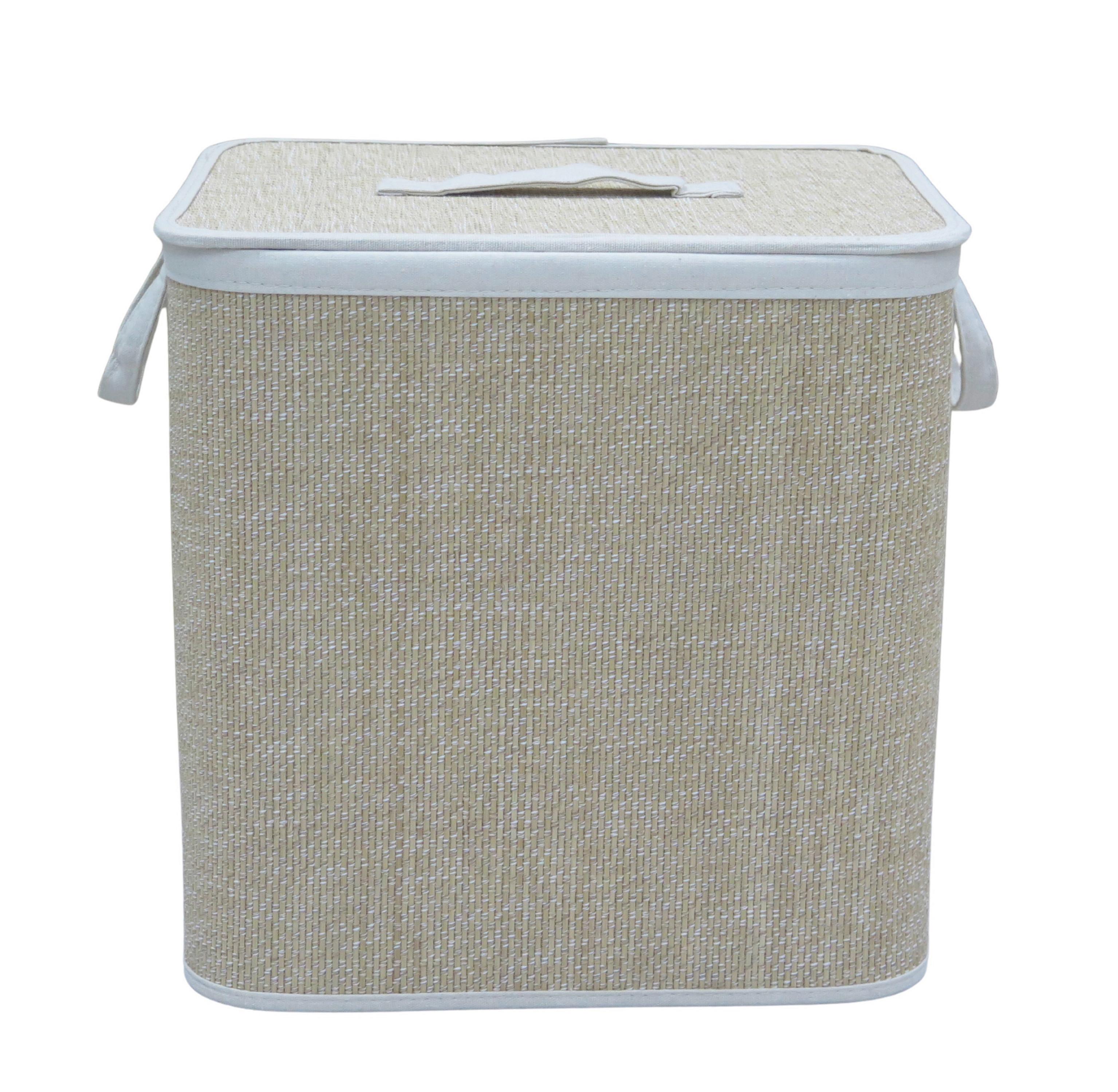 Coș de rufe Lotie - culoare natur, Modern, plastic/lemn (40/30/40cm) - Mömax
