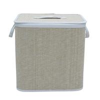 Coș de rufe Lotie - culoare natur, Modern, plastic/lemn (40/30/40cm) - Mömax