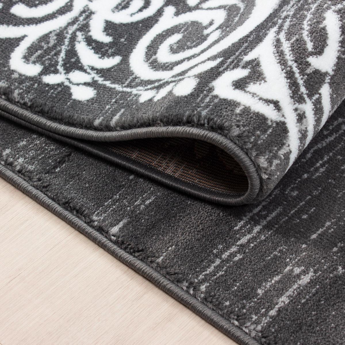 Flachwebeteppich Miami Grau ca. 240x340cm - Grau, Design, Textil (240/340cm) - Novel