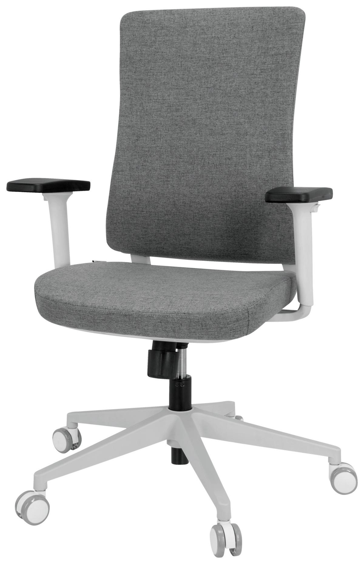 Pisarniški Stol Comfio Wp, Siva - siva, Basics, umetna masa/tekstil (66/104/58cm) - MID.YOU