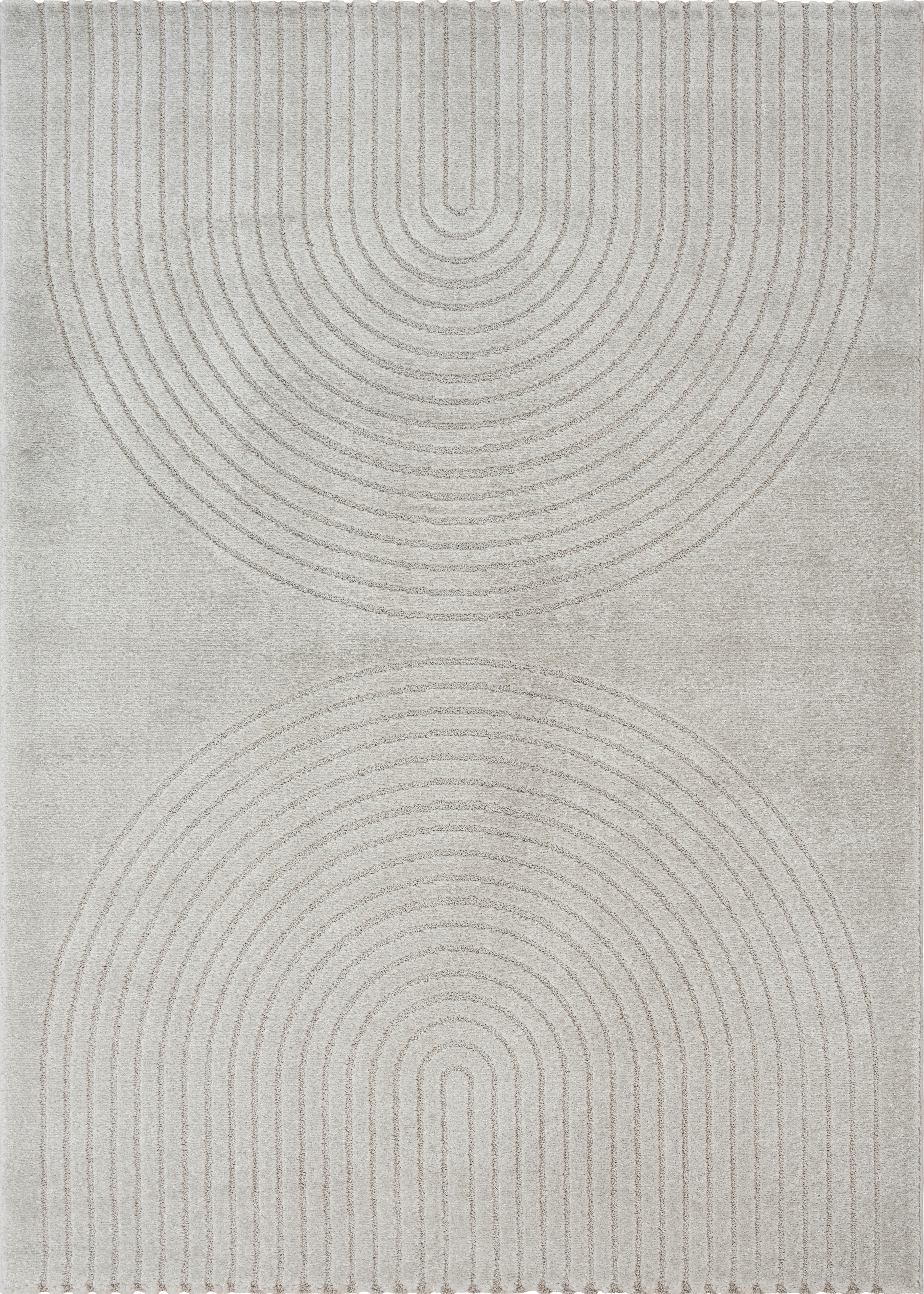 Webteppich Eclpse Grau ca. 140x200cm - Grau, Basics, Textil (140/200cm)