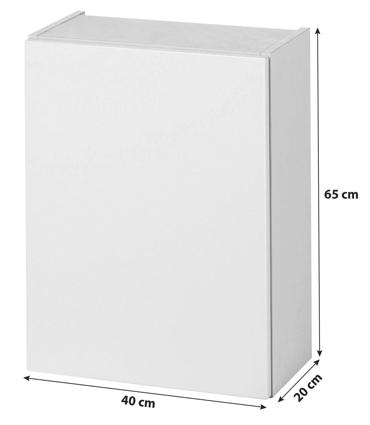 Hängeschrank in Weiss 'Siena' - Weiß, MODERN, Holzwerkstoff (40/65/20cm) - Held