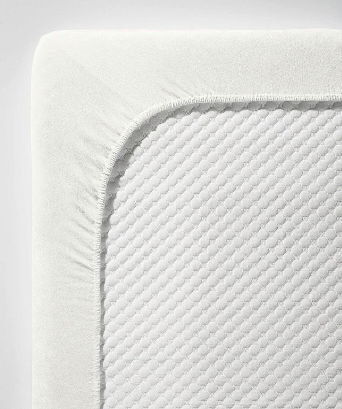 Boxspring-fixleintuch Q 4000 20 - Weiss, Basics, Textil (90-100/200-210cm) - Fleuresse
