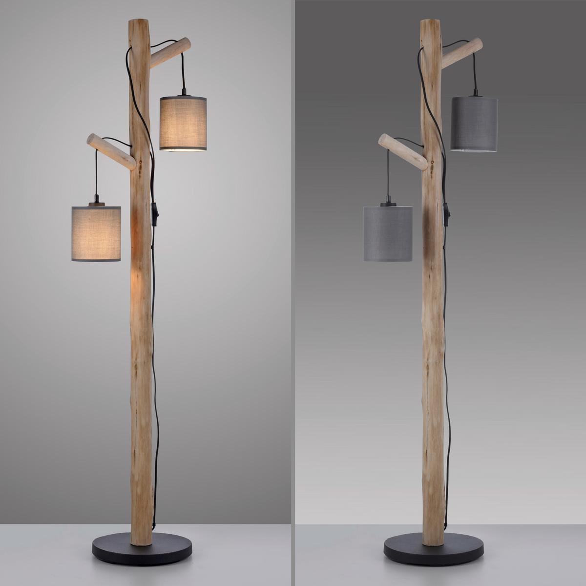 LAMPA STOJĄCA 15785-29 TRIBU - taupe, Natur, tworzywo sztuczne/metal (39/28/150cm)