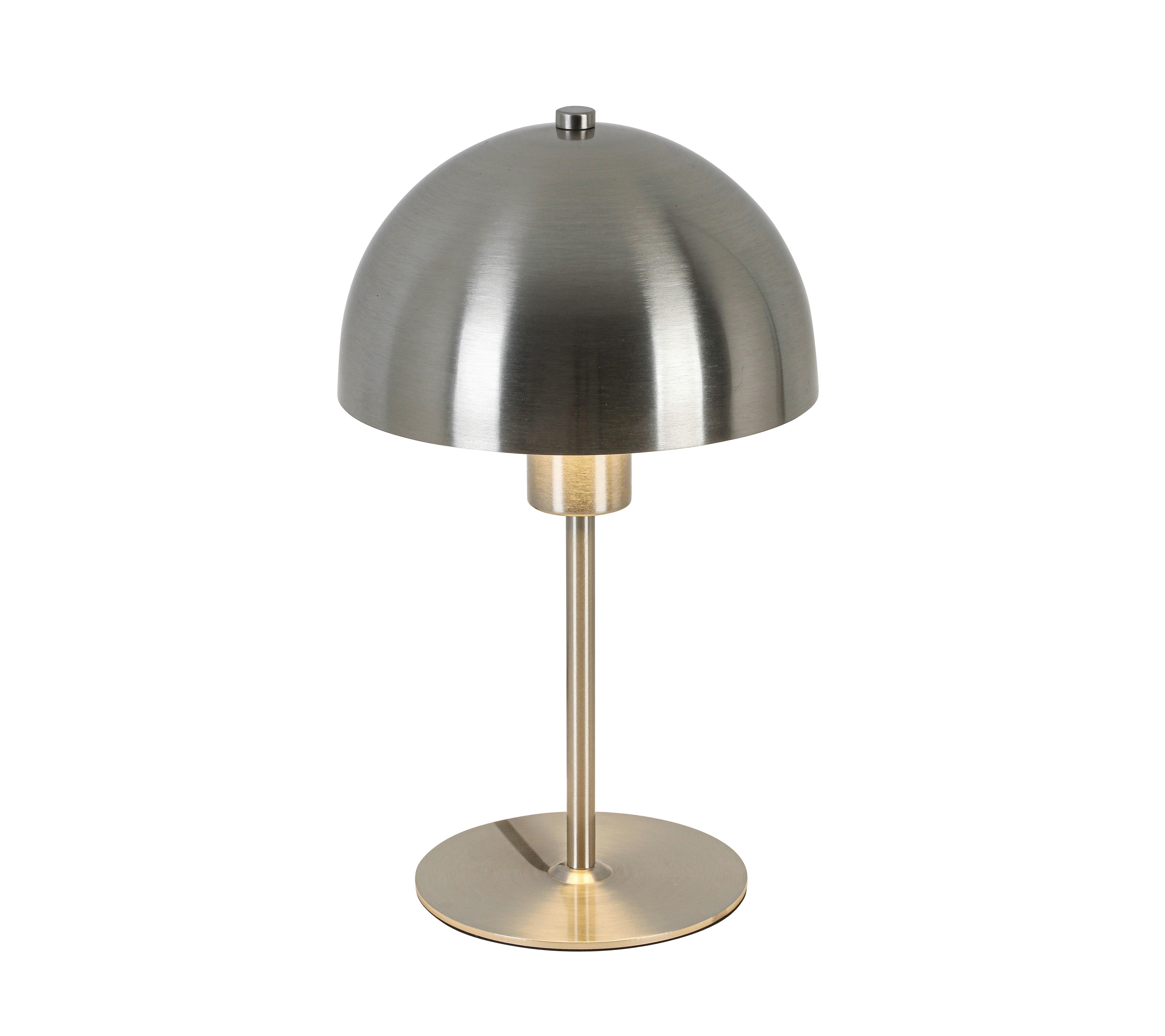 BORDSLAMPA MUSCH - nickelfärgad/svart, Modern, metall/plast (18/18/30cm) - Mömax