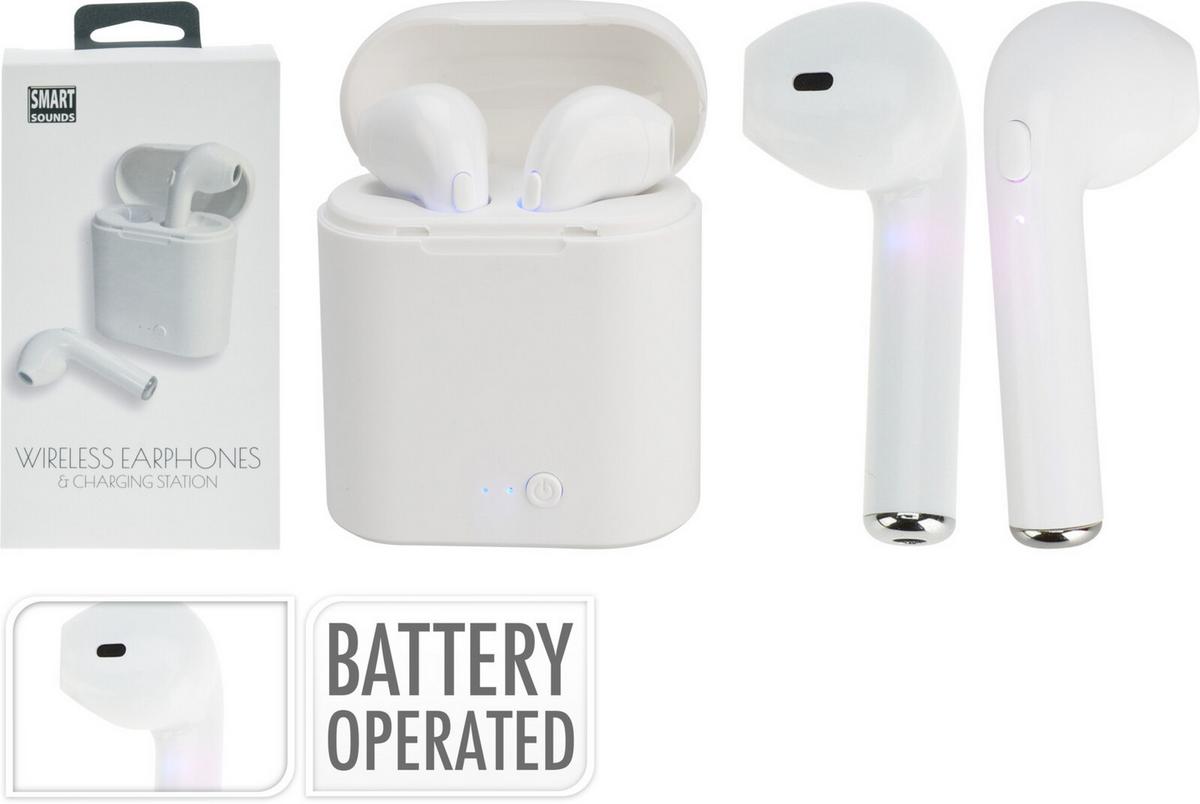 Vezeték Nélküli Fülhallgató Wireless - fehér, műanyag (5/2/6cm)