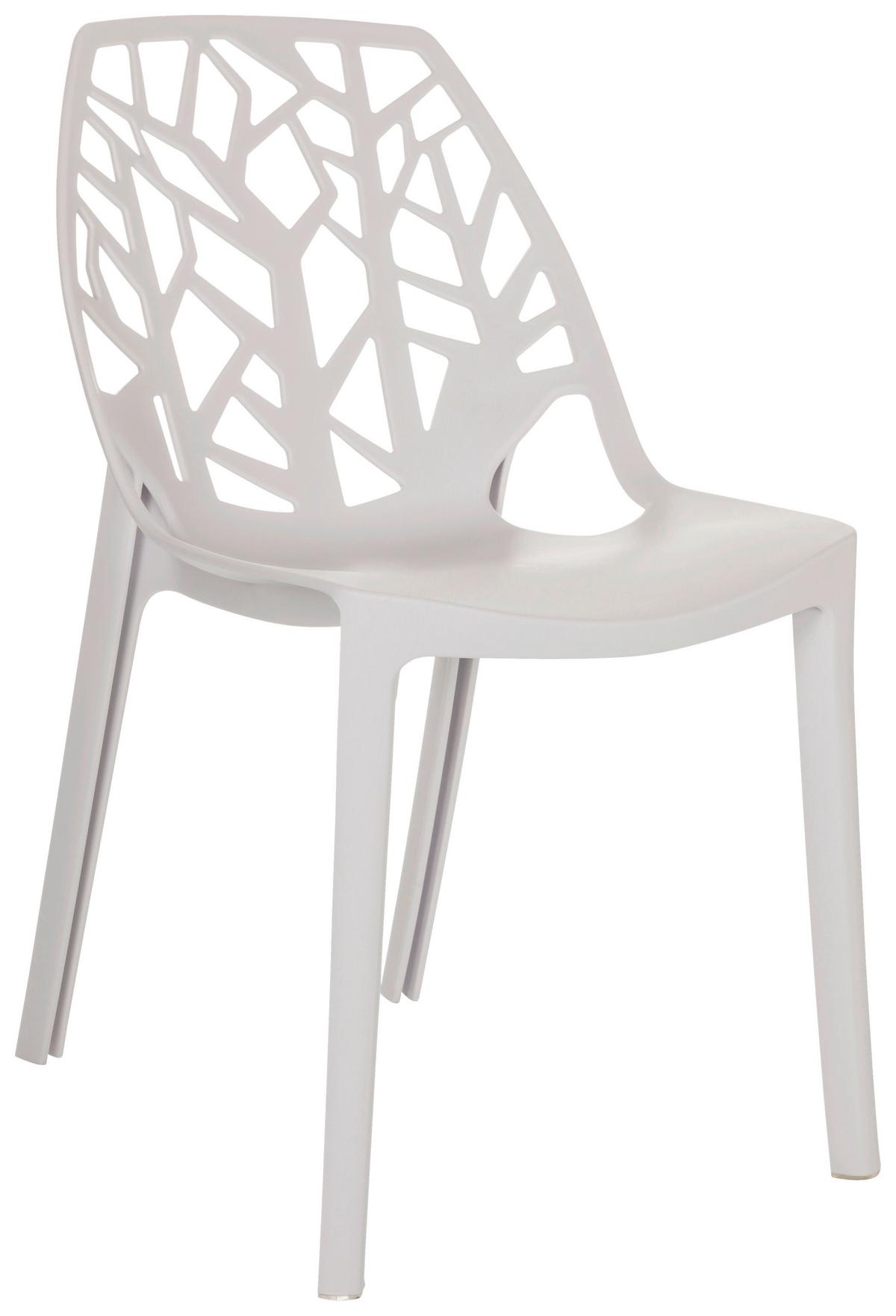 Stol Artifo Tri, Bela - bela, Basics, umetna masa (47/80/56cm) - MID.YOU