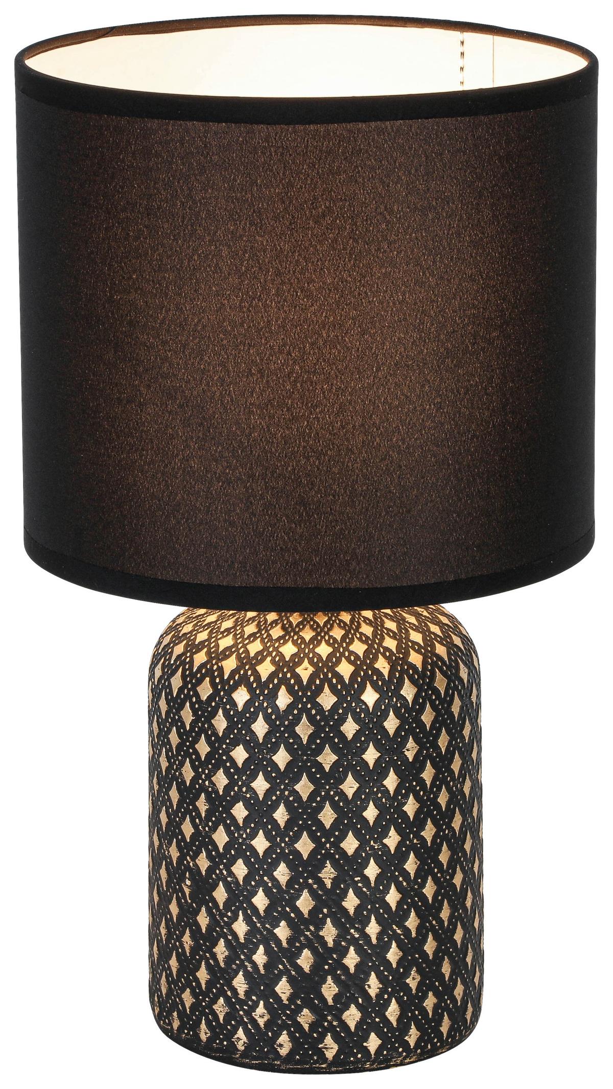 Veioză Lipz - auriu/negru, Konventionell, ceramică/metal (18/31cm) - Mömax