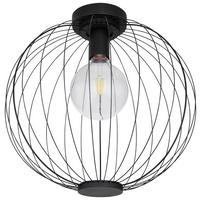 Stropna Svetilka 14013d Roza - črna, Trend, kovina (40/37,5cm) - Globo