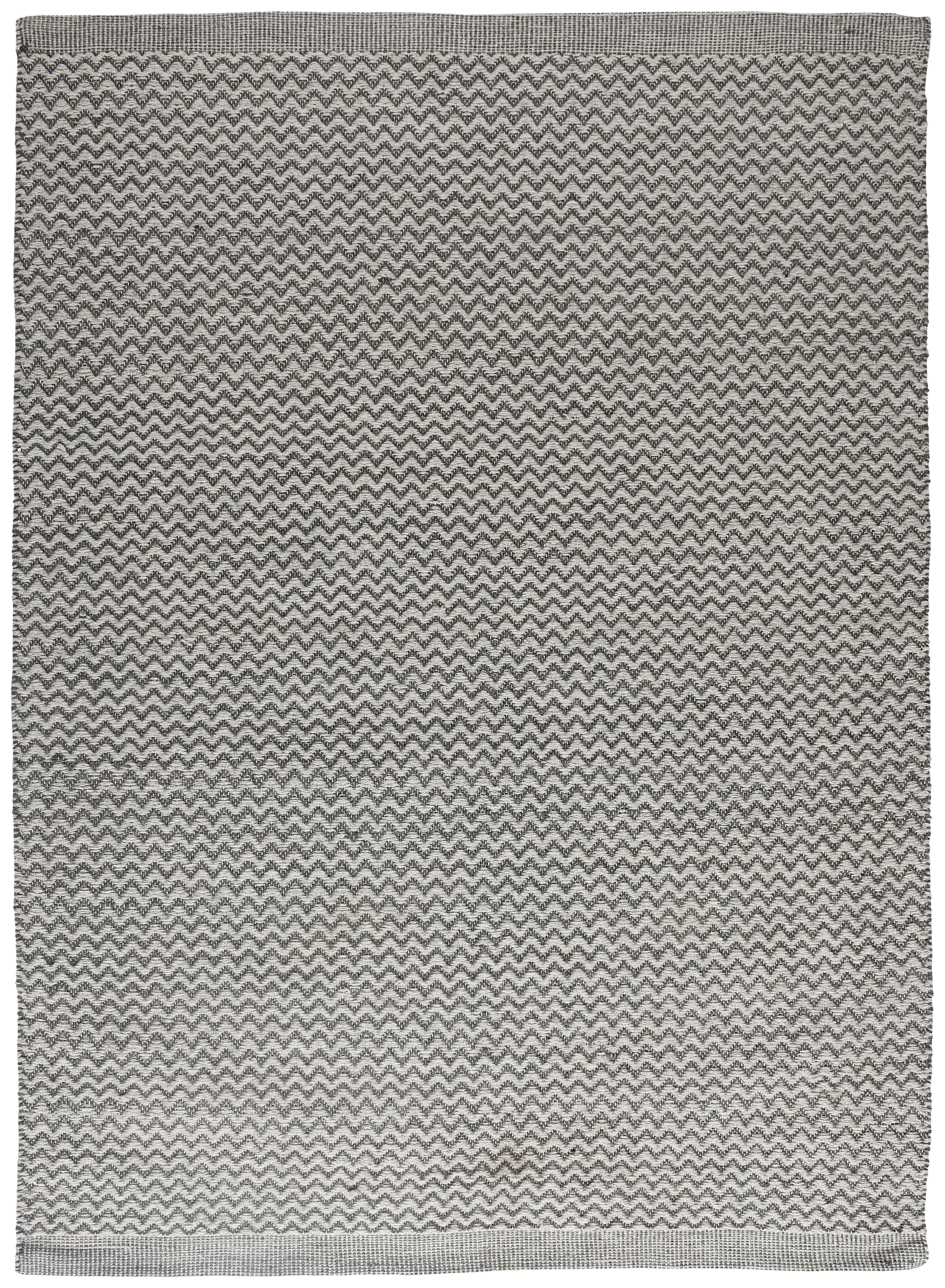 Wollteppich Shelley Schwarz ca. 190x290cm - Schwarz, Basics, Textil (190/290cm)