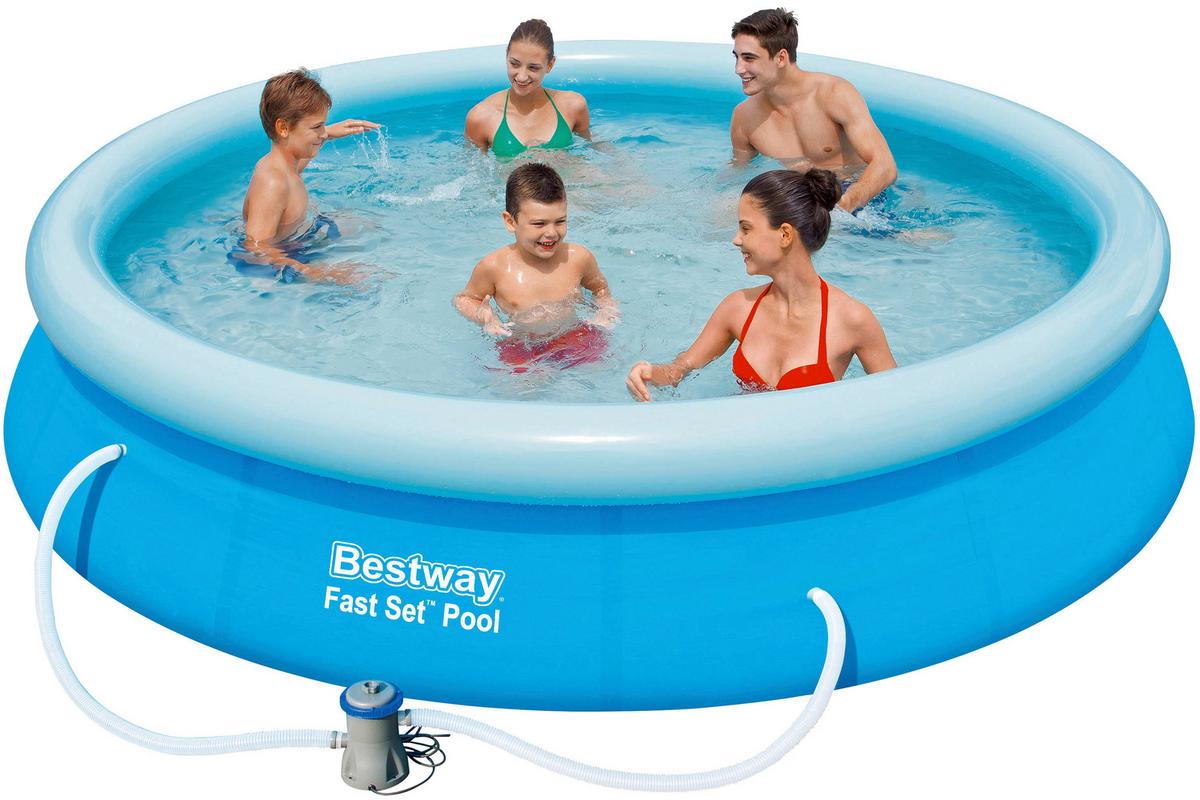 Medence Mitch - világoskék/kék, műanyag (366/76cm) - Based