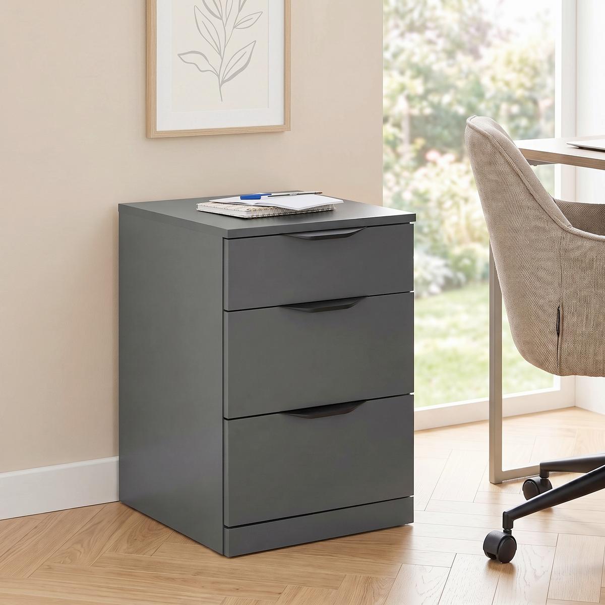 Corp Cu Sertare Rimini - antracit, Trend, plastic/material pe bază de lemn (40/60,1/40cm) - Modern Living