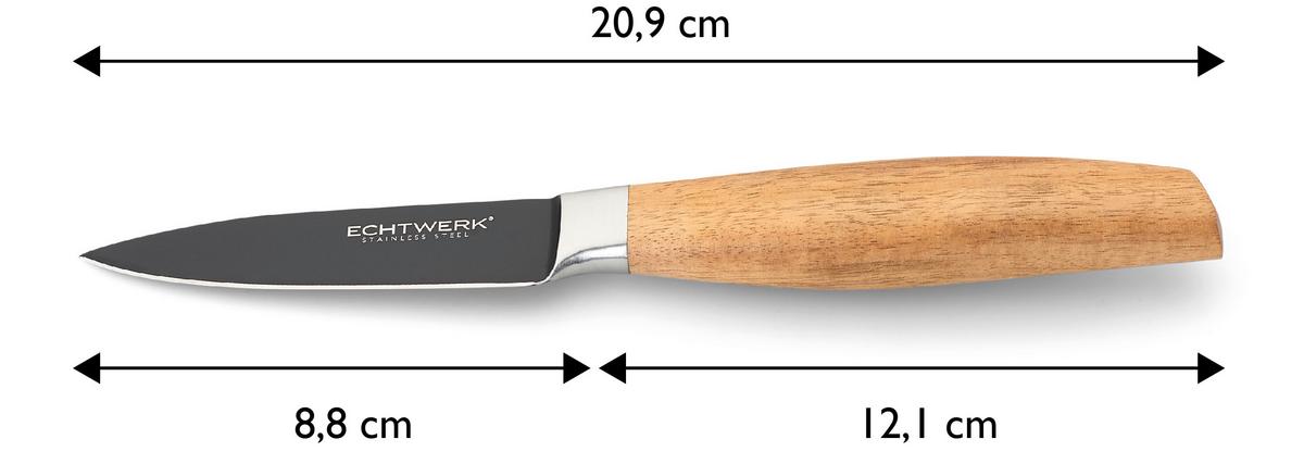 Nož Za Lupljenje Classic - črna, Basics, kovina (20,9cm) - Echtwerk