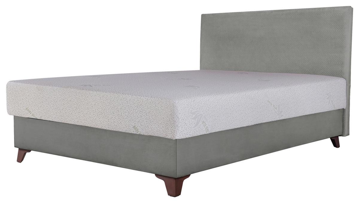 Kárpitozott Ágy Super S - szürke, Konventionell, faalapú anyag/textil (140/200cm) - Best Price