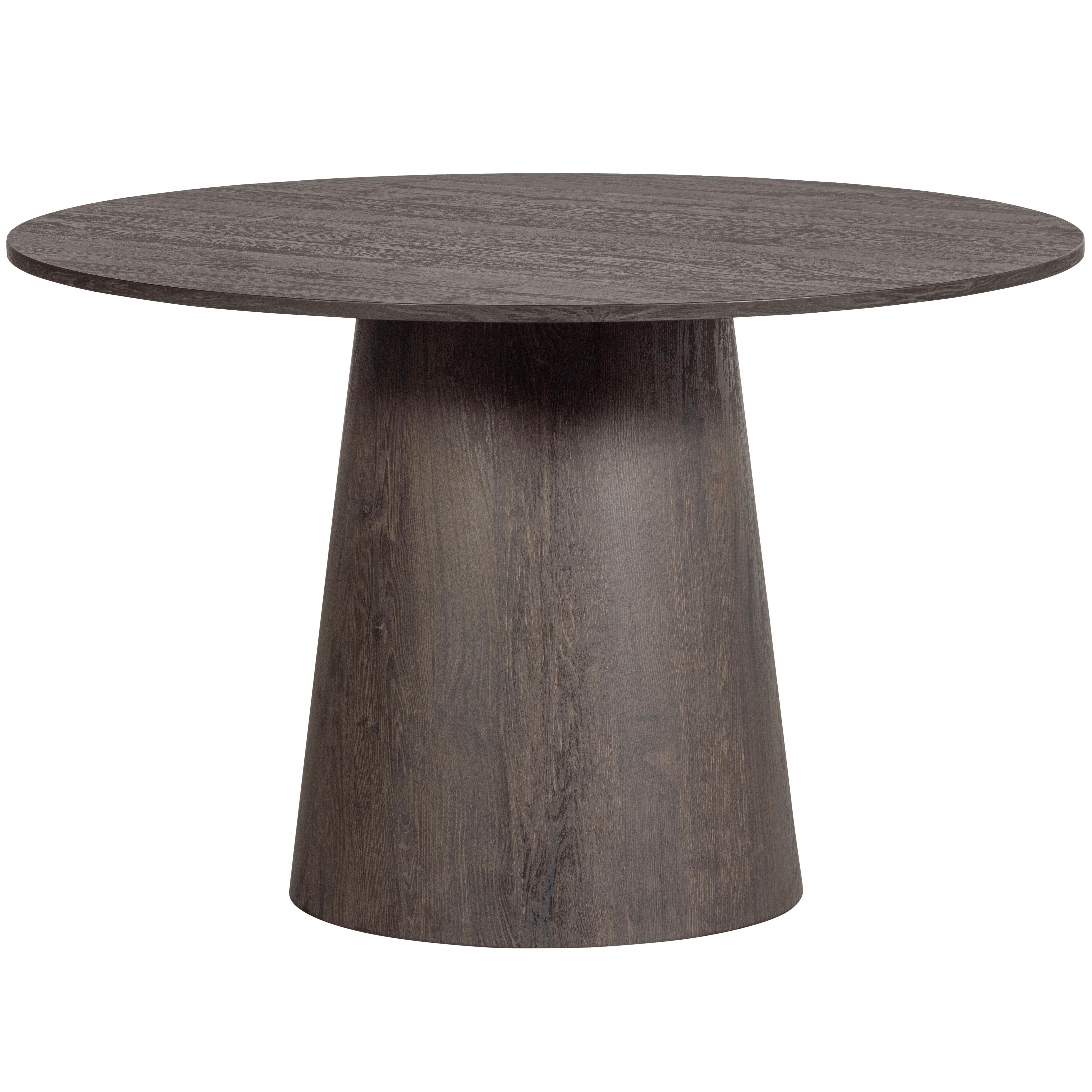 Esstisch Maan Dunkelbraun - Dunkelbraun, Design, Holzwerkstoff (120/120/75cm) - Livetastic