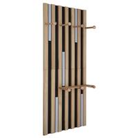 LED-WANDLEUCHTE 78413 DUANE - Weiss/Schwarz, Natur, Holz/Kunststoff (50/110cm) - Globo