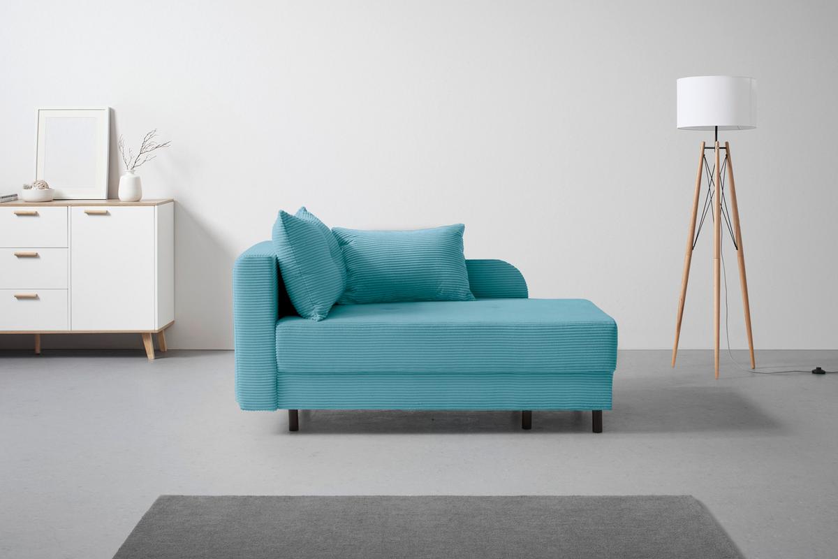 Liege Nova Petrol - Petrol/Schwarz, MODERN, Holz/Textil (85/62/145cm) - Based