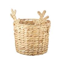 Korb Reindeer Ecru - Ecru, Naturmaterialien/Metall (23/29cm) - Mömax