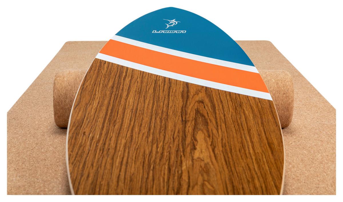 PLATFORMA DO BALANSOWANIA SURF BALANCE BOARD - brązowy, Konventionell, tworzywo sztuczne/drewno (74/30/1,2cm)