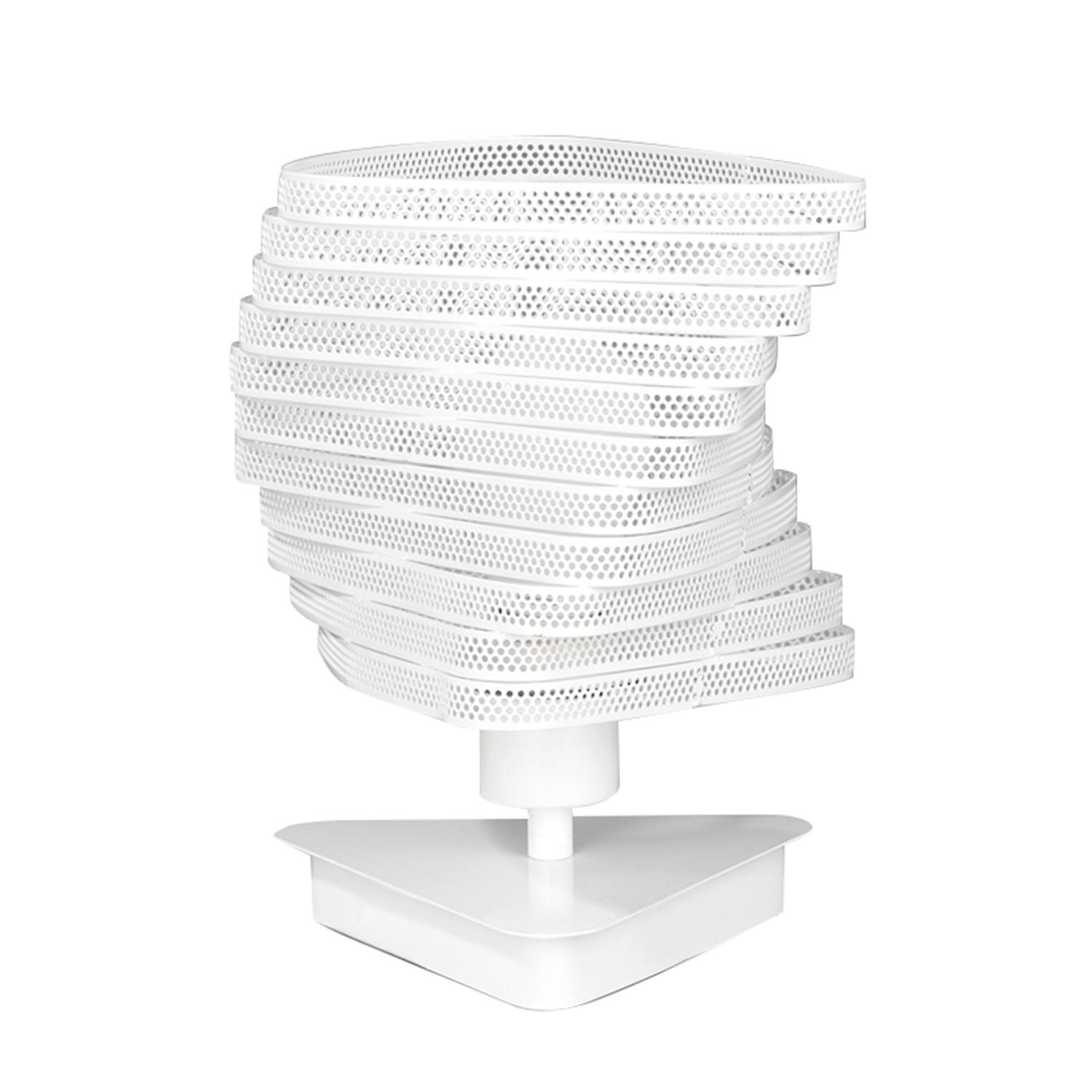 Nachttischleuchte Bianco Weiß max. 22 Watt - Weiß, Design, Metall (20/27cm)