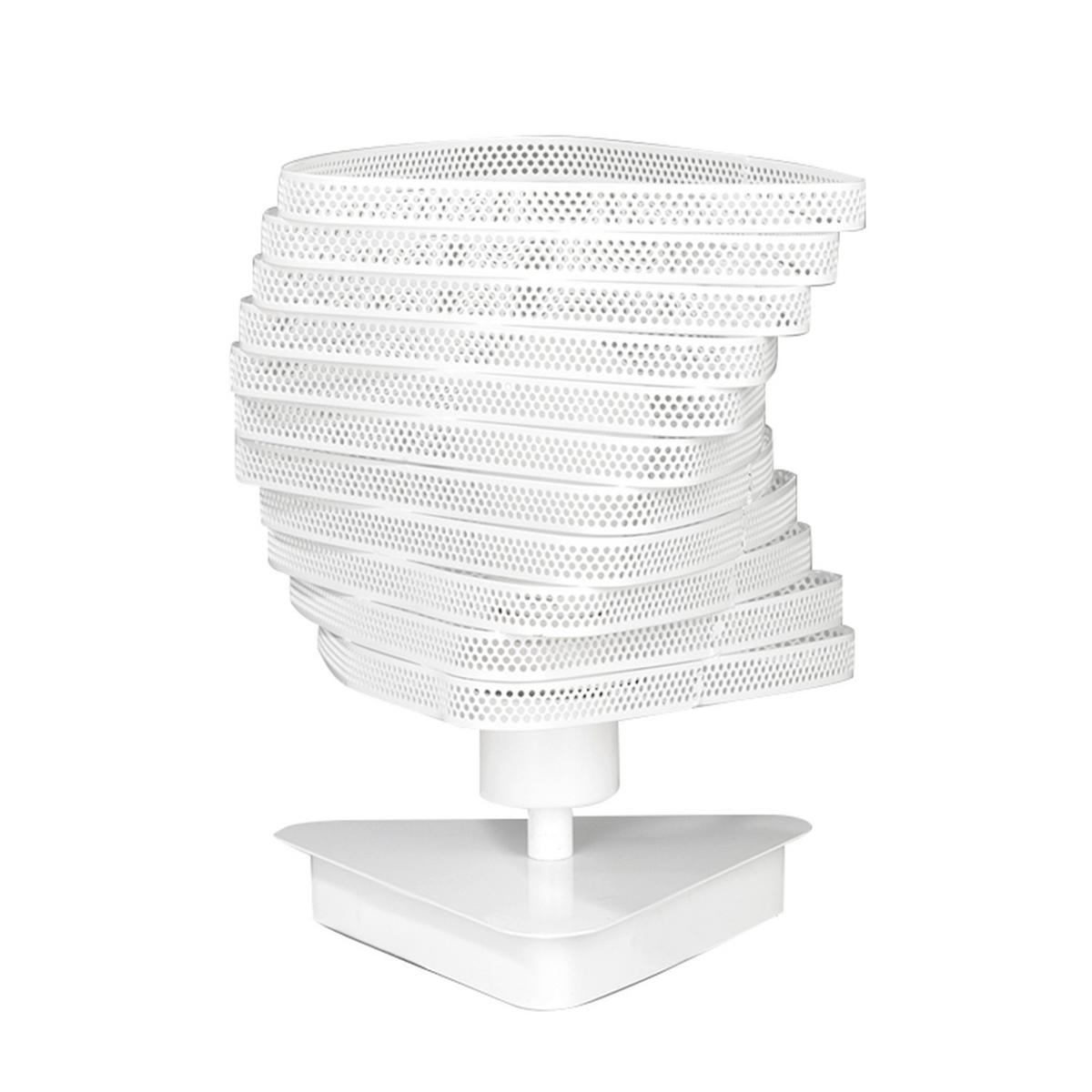 Nachttischleuchte Bianco Weiß max. 22 Watt - Weiß, Design, Metall (20/27cm)