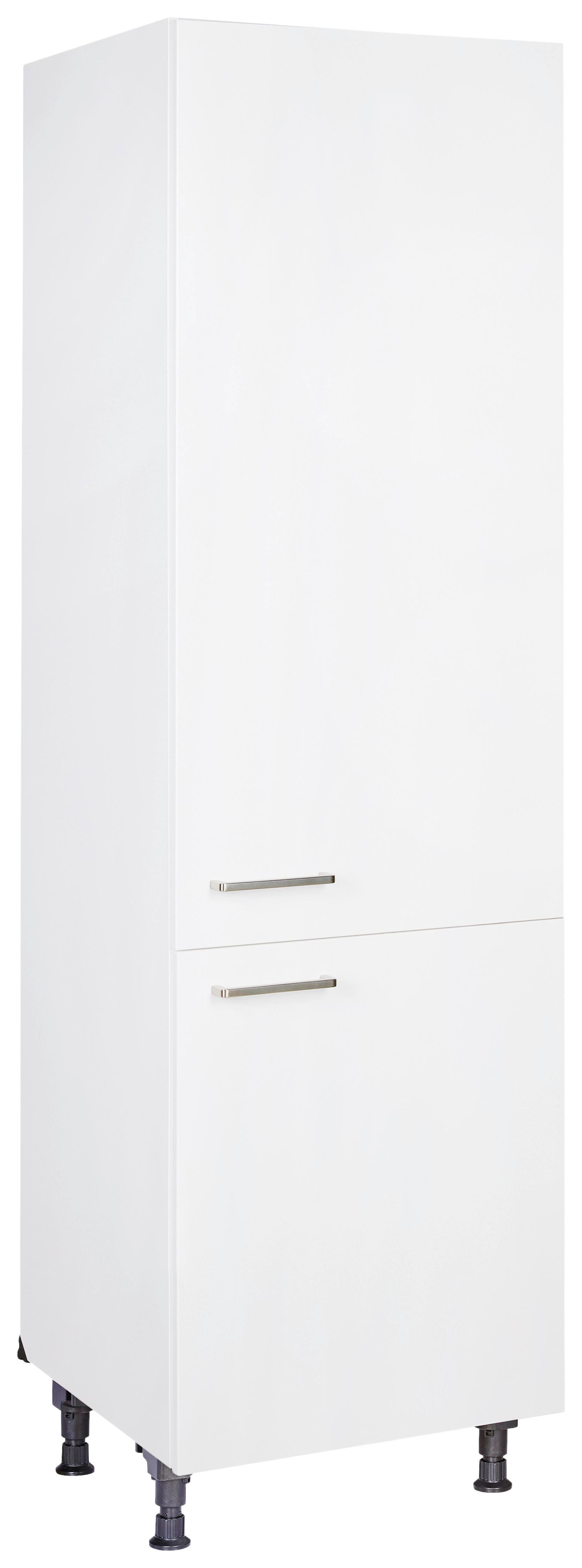 Geschirrschrank Touch Weiß - Edelstahlfarben/Weiß, MODERN, Holzwerkstoff/Metall (60/216,6/58cm) - Nobilia