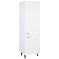Geschirrschrank Touch Weiß - Edelstahlfarben/Weiß, MODERN, Holzwerkstoff/Metall (60/216,6/58cm) - Nobilia
