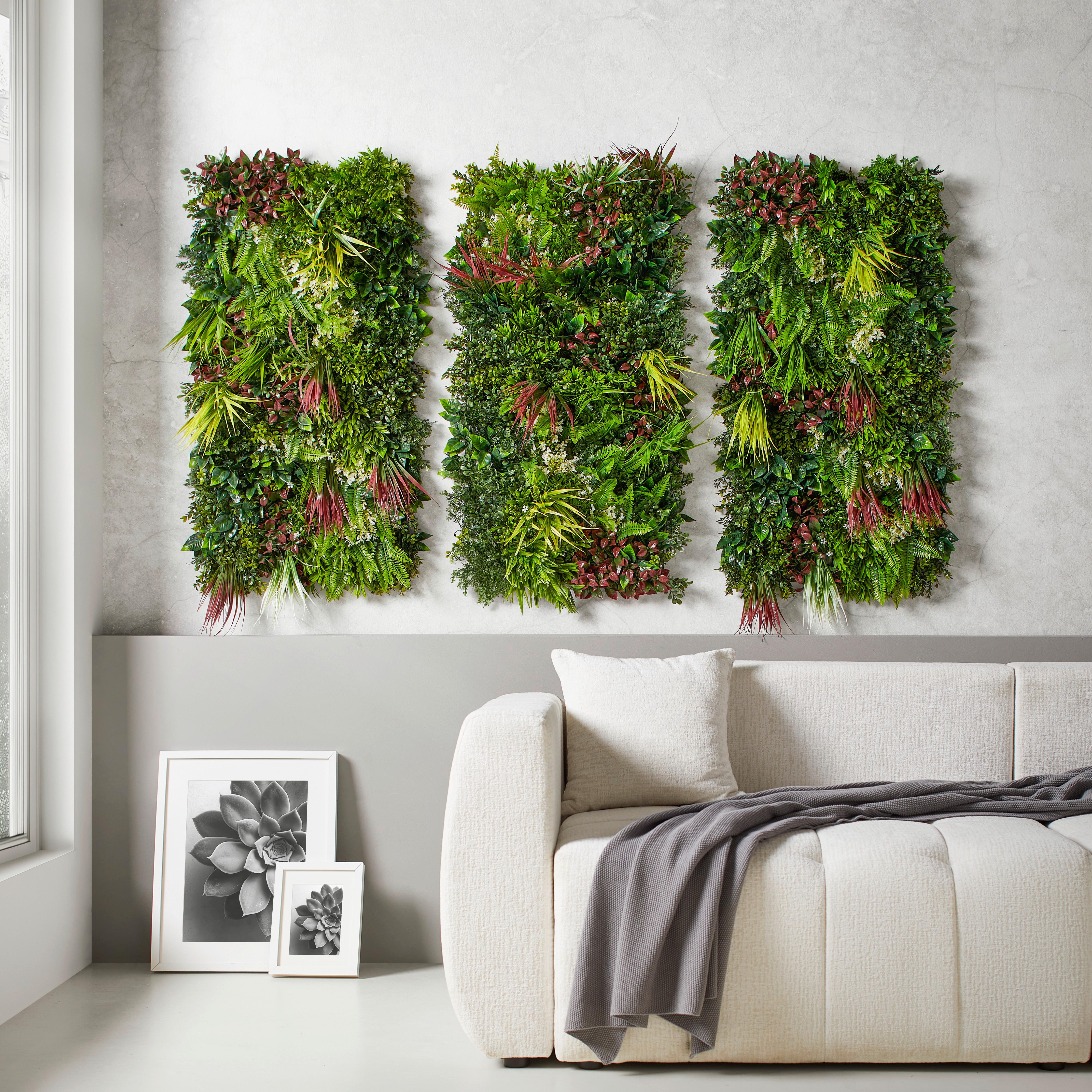 KONSTVÄXT FARNMATTE - lila/grön, Modern, plast (50/100cm) - Mömax