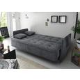 Sofa mit Schlaffunktion in Anthrazit 'Aron' - Anthrazit/Silberfarben, MODERN, Holzwerkstoff/Kunststoff (216/95/95cm) - Livetastic Sofa mit Schlaffunktion in Anthrazit 'Aron' - Anthrazit/Silberfarben, MODERN, Holzwerkstoff/Kunststoff (216/95/95cm) - Livetastic