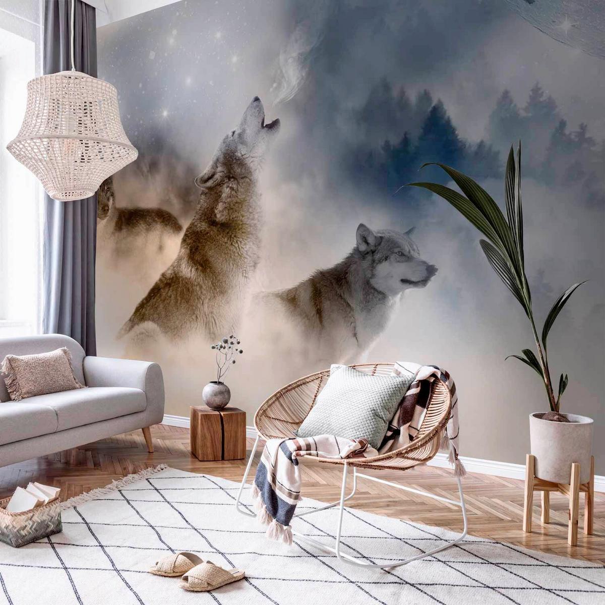 Fototapeta Pack, 200x140cm - pastelno modra/siva, Trendi, tekstil (200/140cm) - artgeist