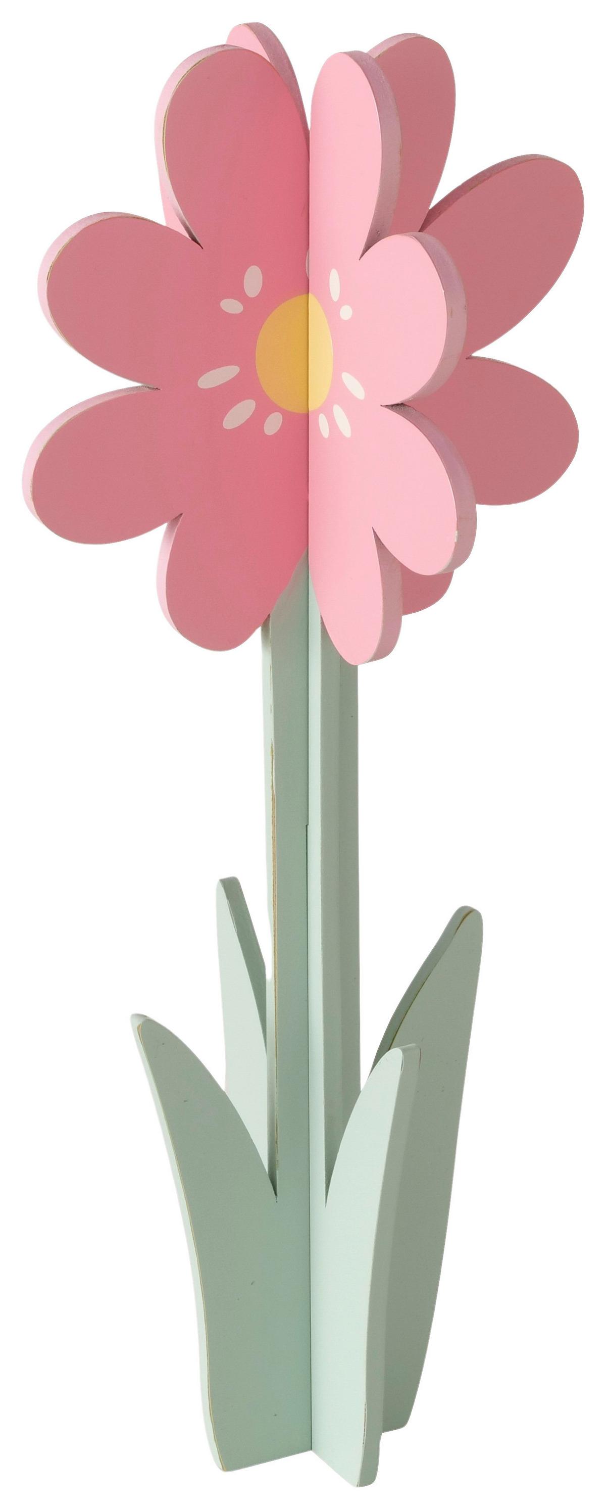 Dekoblume Luria I diverse Farben - Hellrosa/Lila, Basics, Holzwerkstoff (9,8/24,5/9,8cm) - Mömax