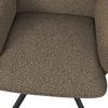 STOL MED ARMSTÖD TESS - brun/svart, Modern, metall/trä (65/87/64cm) - Bessagi Home