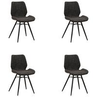 STUHL-SET BARRON - Schwarz, Design, Textil (47/82/55cm) - MID.YOU
